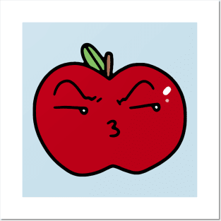 Pouty Kiss Face Apple Posters and Art